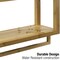 3-Tier Sorbus Bamboo Shelves & Towel Rack - Wall Mounted Storage and Organization for Bathroom, Kitchen & more